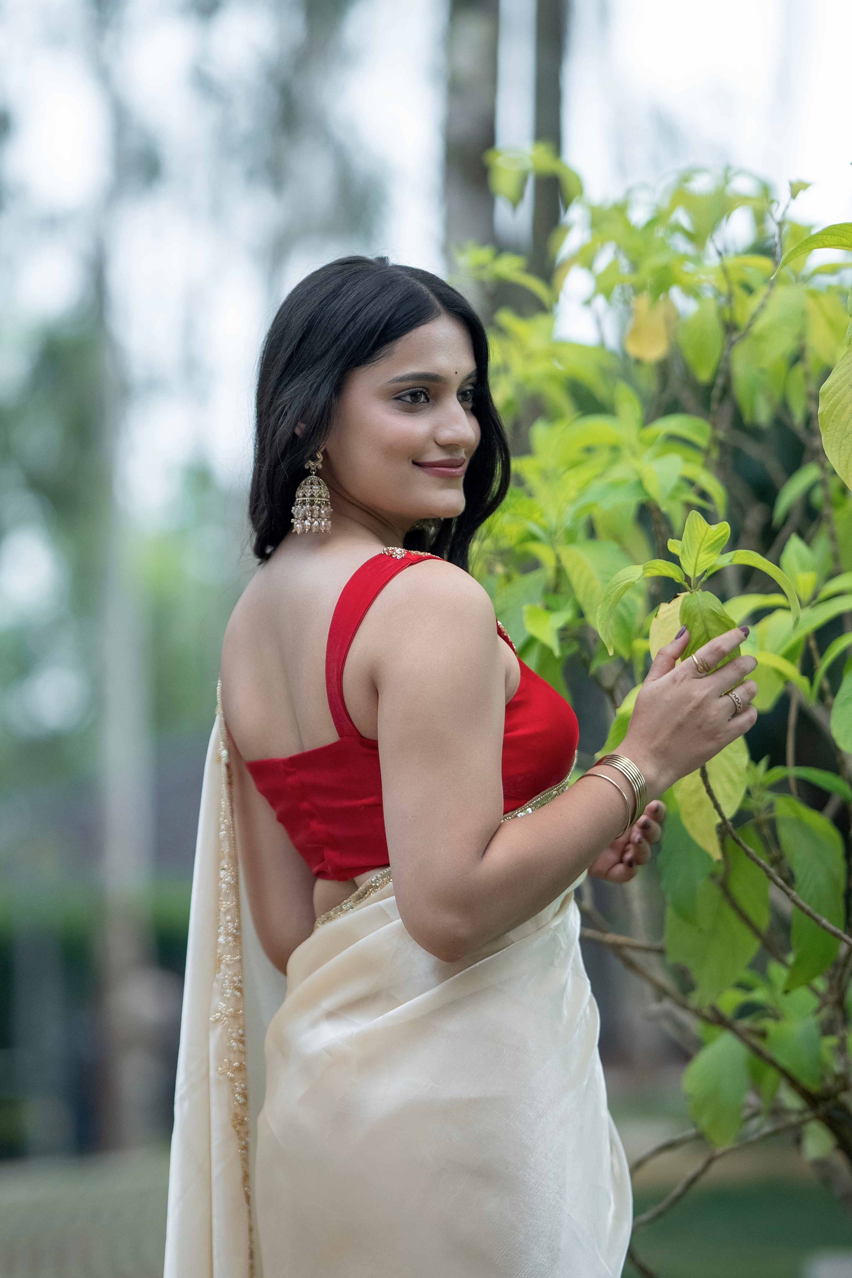 Buttercream - Premium Soft Sheen Saree