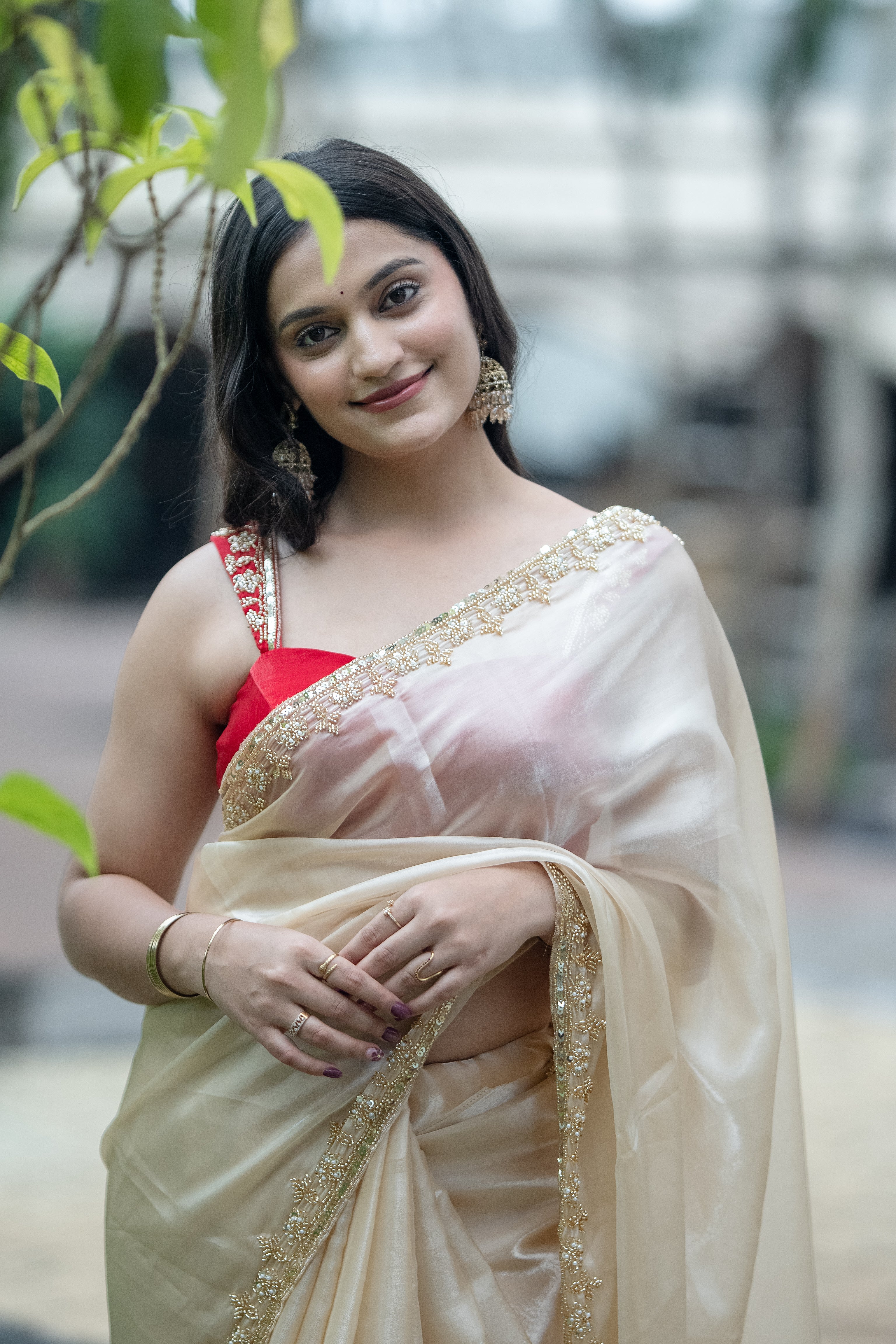 Buttercream - Premium Soft Sheen Saree